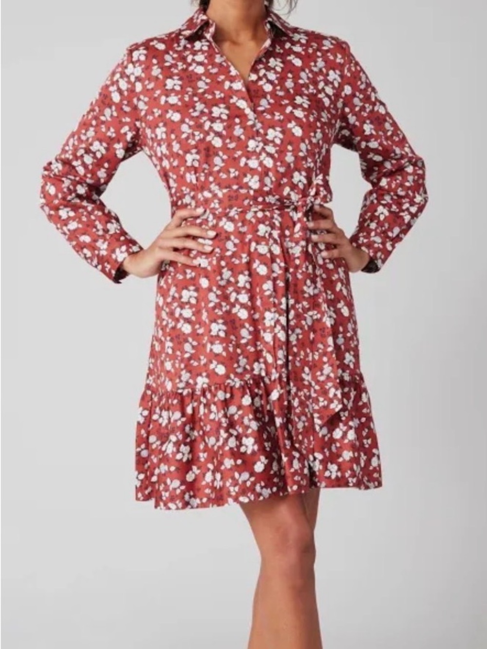 UNTUCKit women’s Chessie Red Shirt Dress size 0
